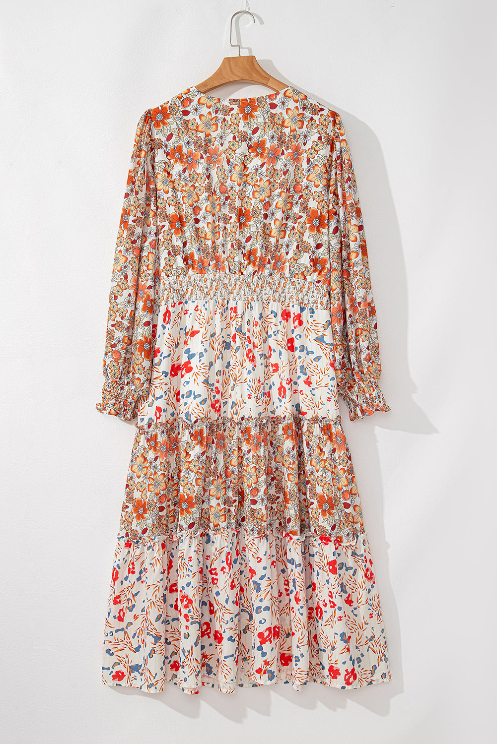 Дълга рокля с принт на цветя