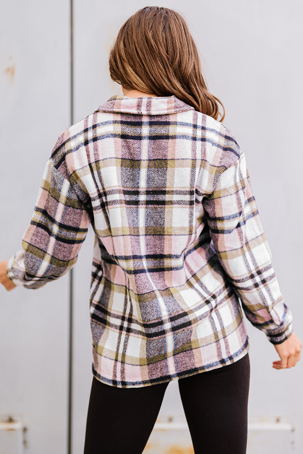 Plaid shacket shirt 