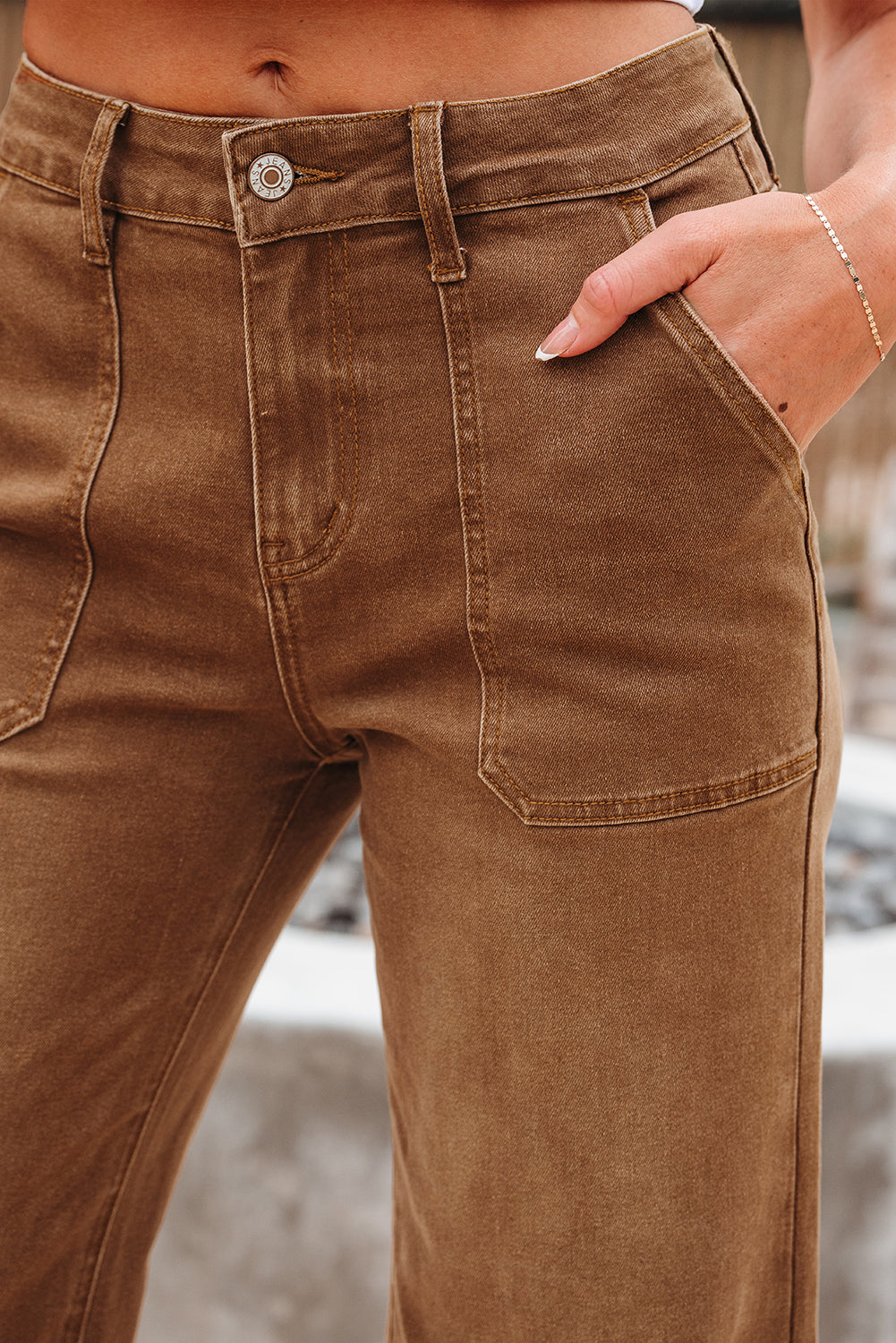 Дънки с широки крачоли