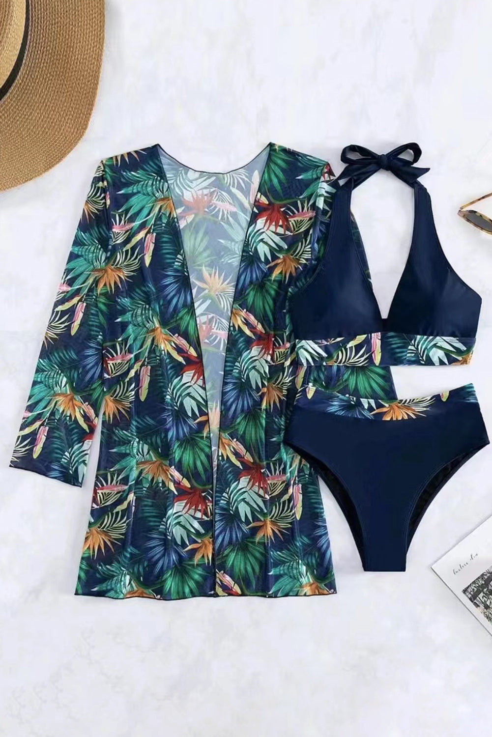 Three-piece swimsuit set 