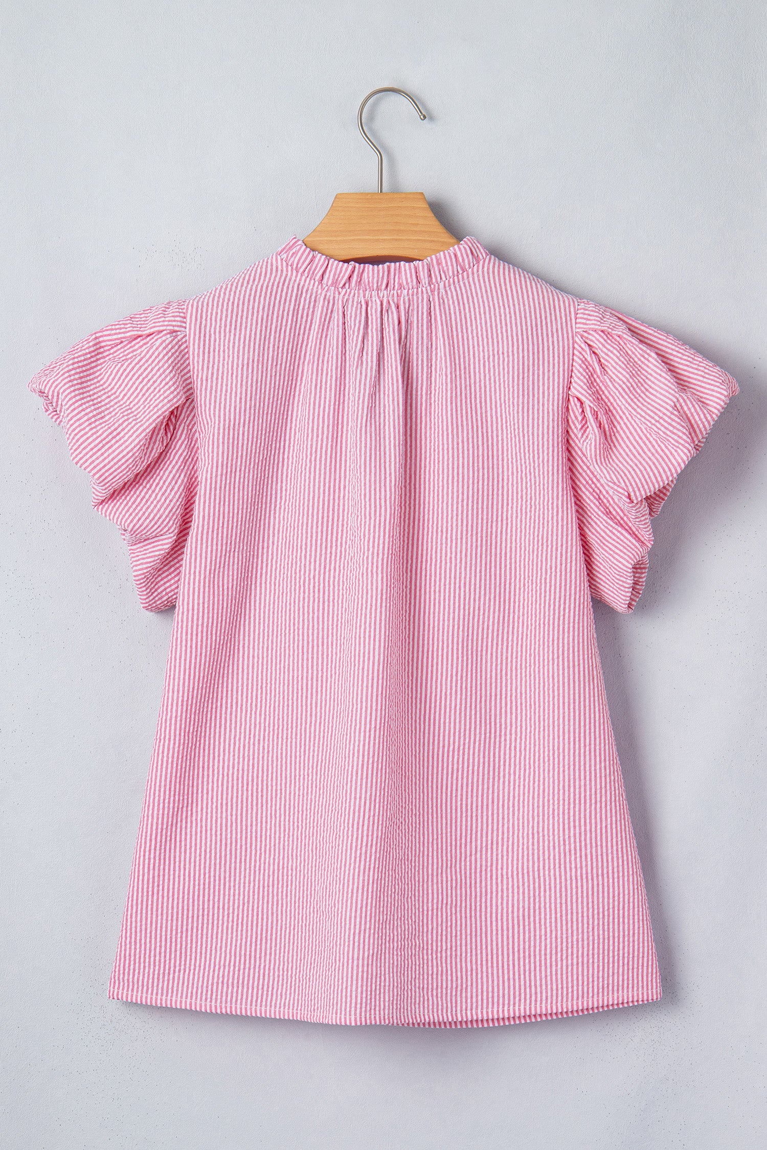 дамска раирана блуза в розово