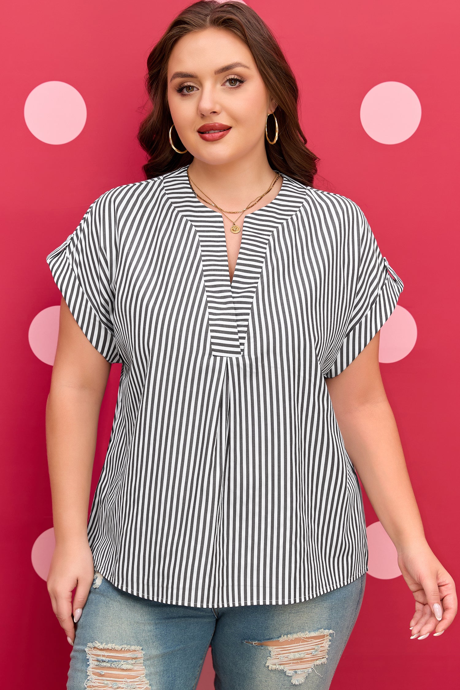Свободна дамска блуза XL, XXL, XXXL, XXXXL