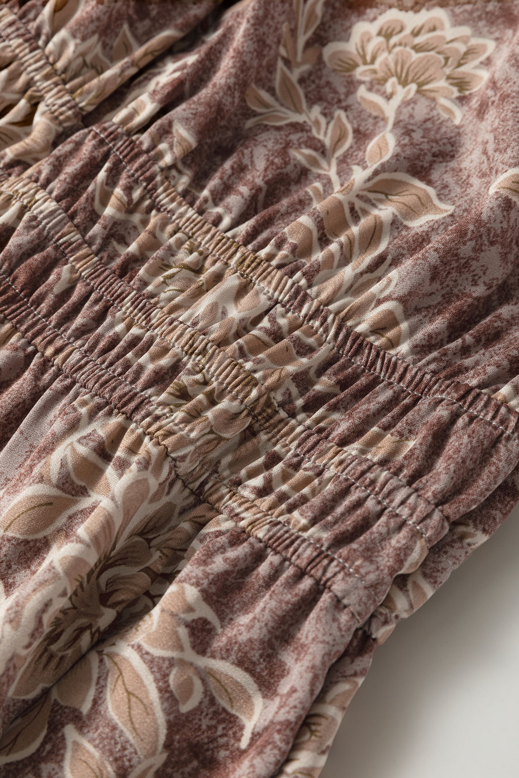 Long dress with floral print 