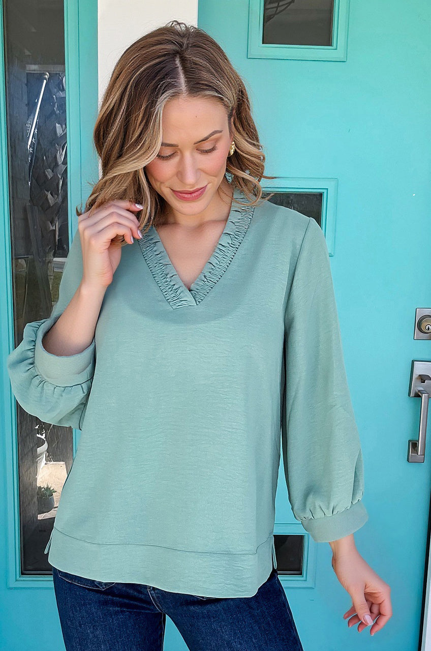 V-neck blouse 