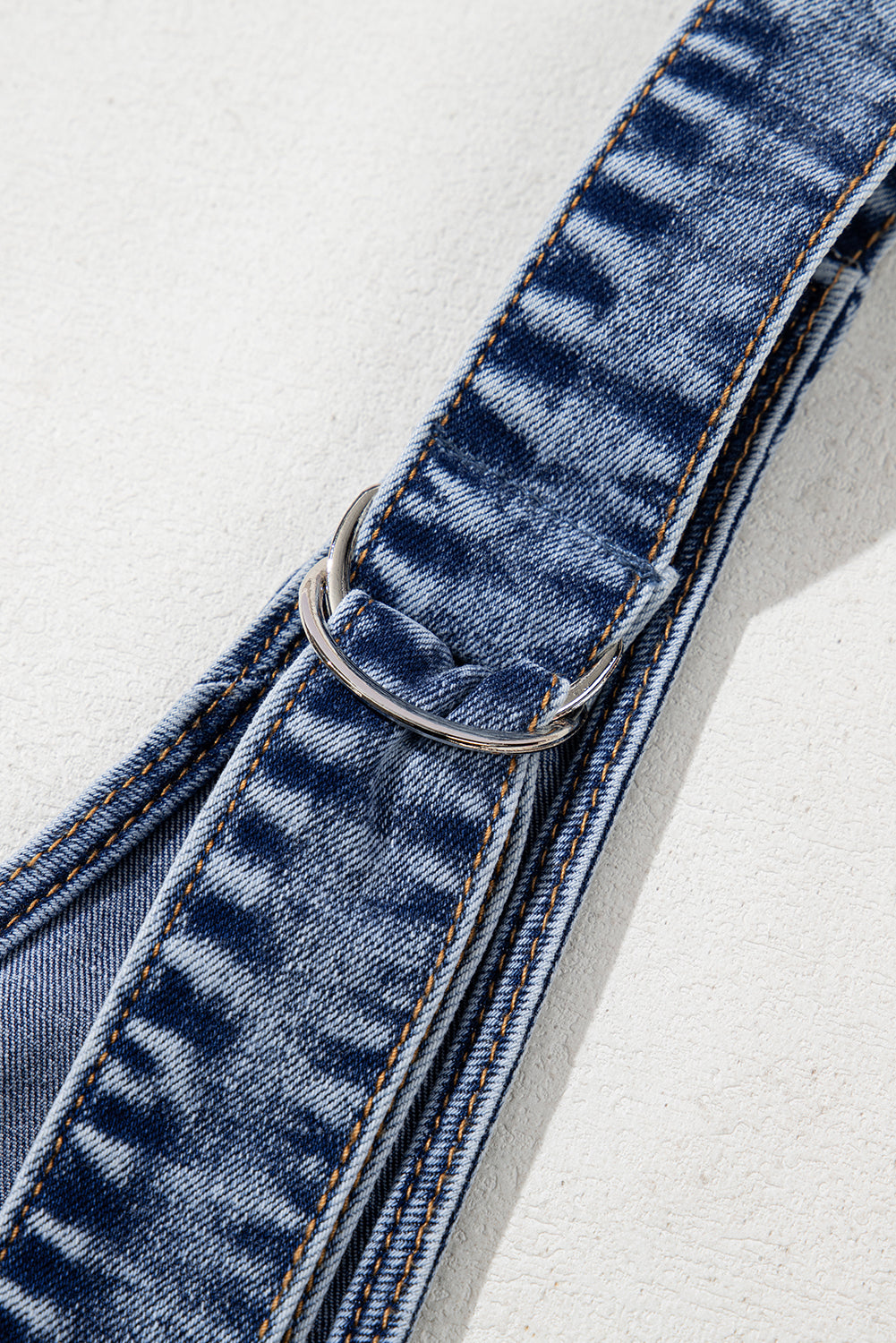 Short denim jumpsuit 