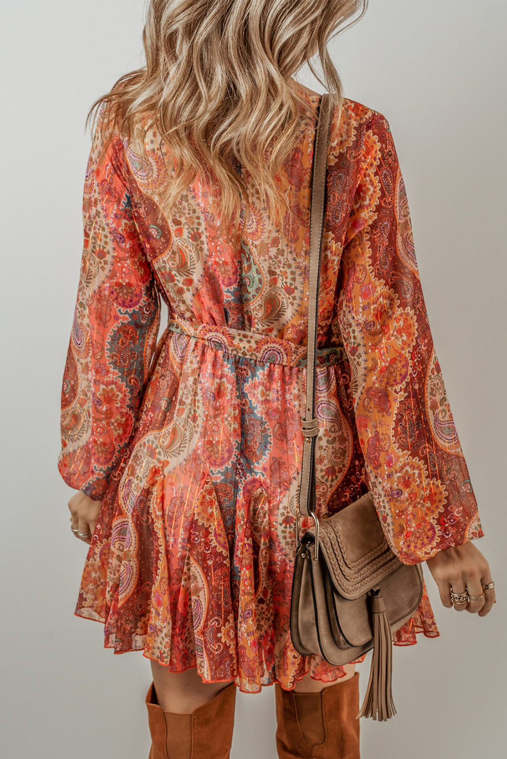 Dress with belt 