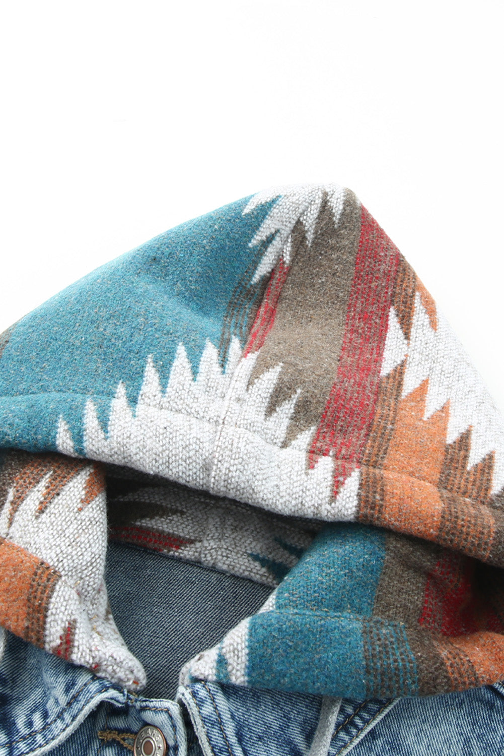 Denim jacket with hood 