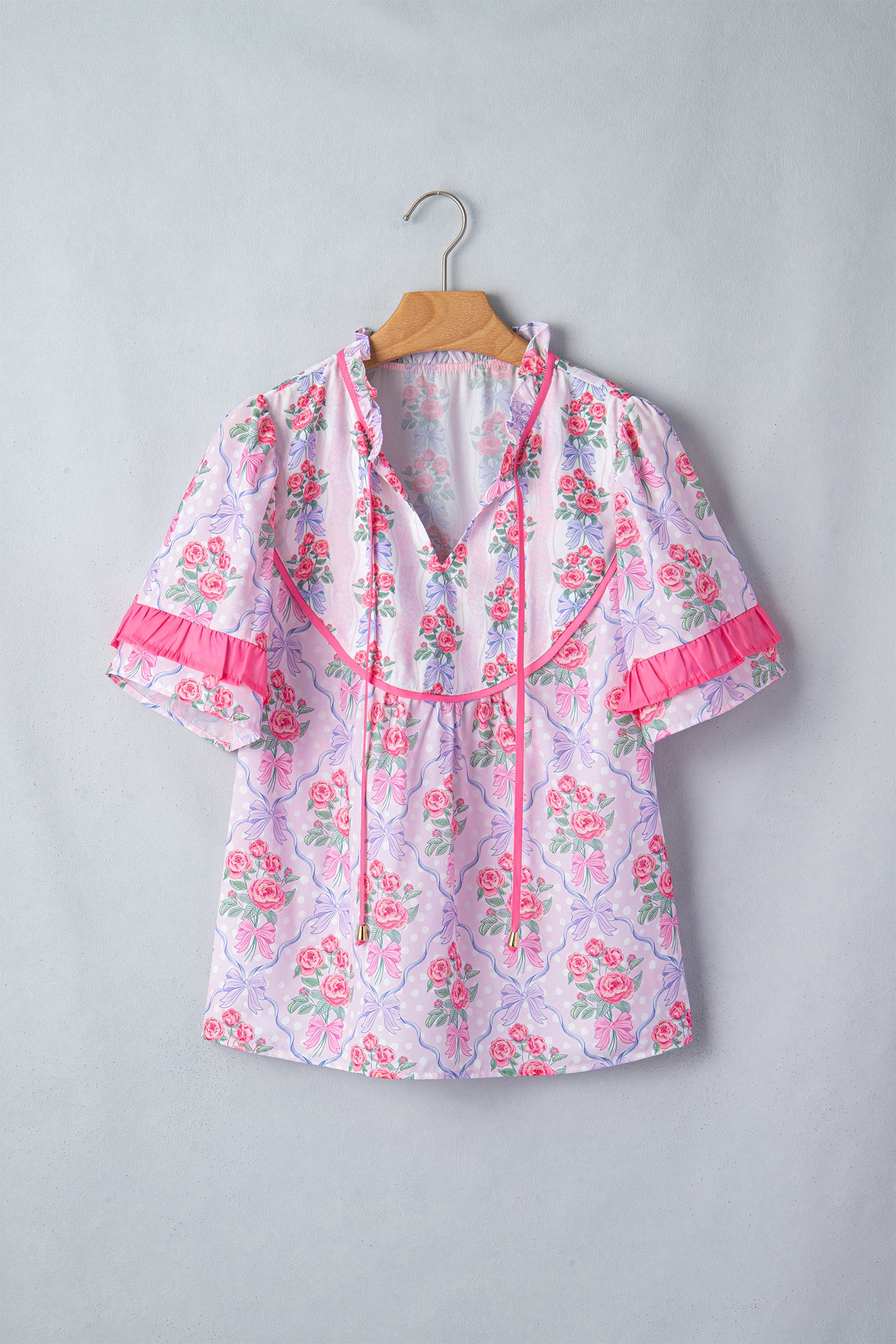 Блуза с флорален принт