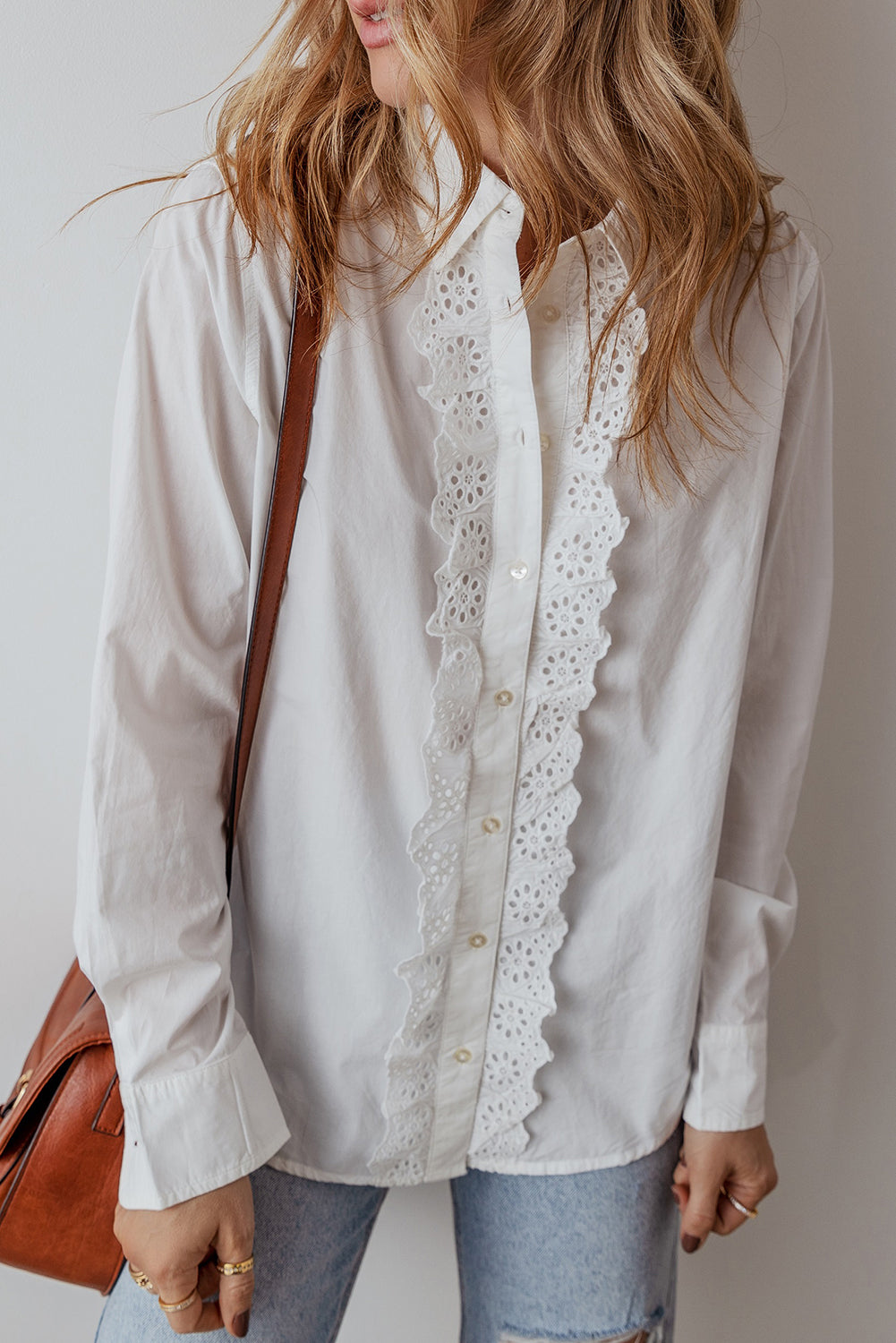 Cotton shirt with embroidery 