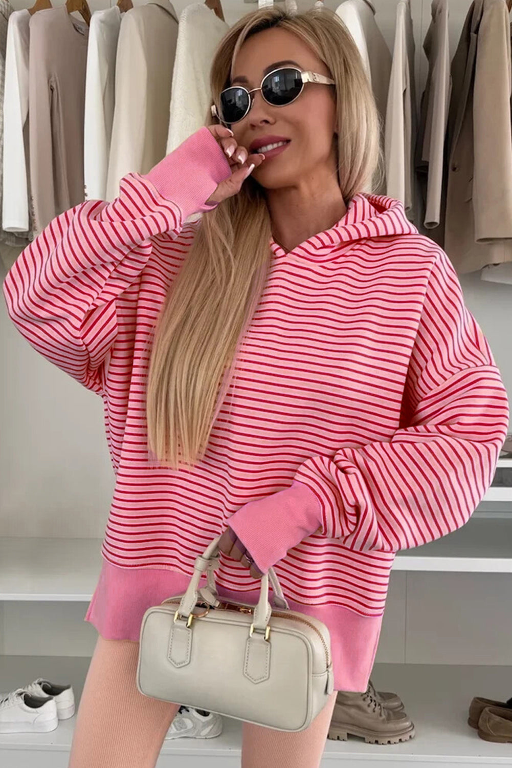 Striped cotton sweatshirt 