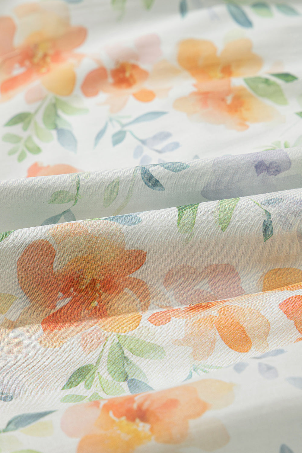 Cotton dress with floral print 