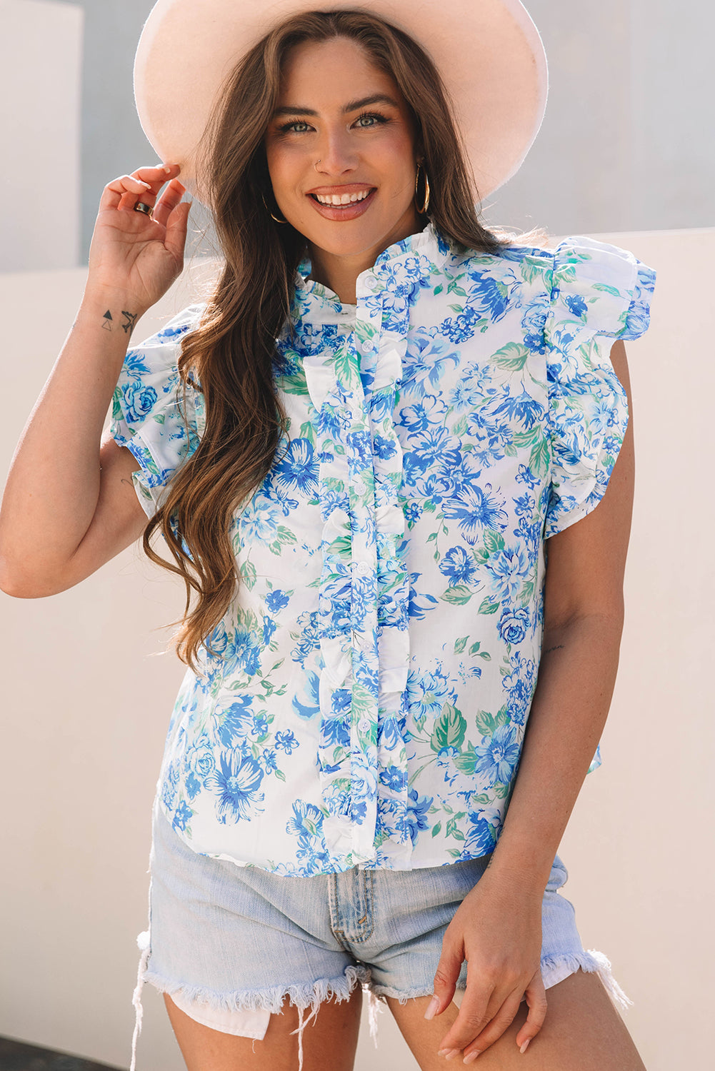 Floral print shirt 