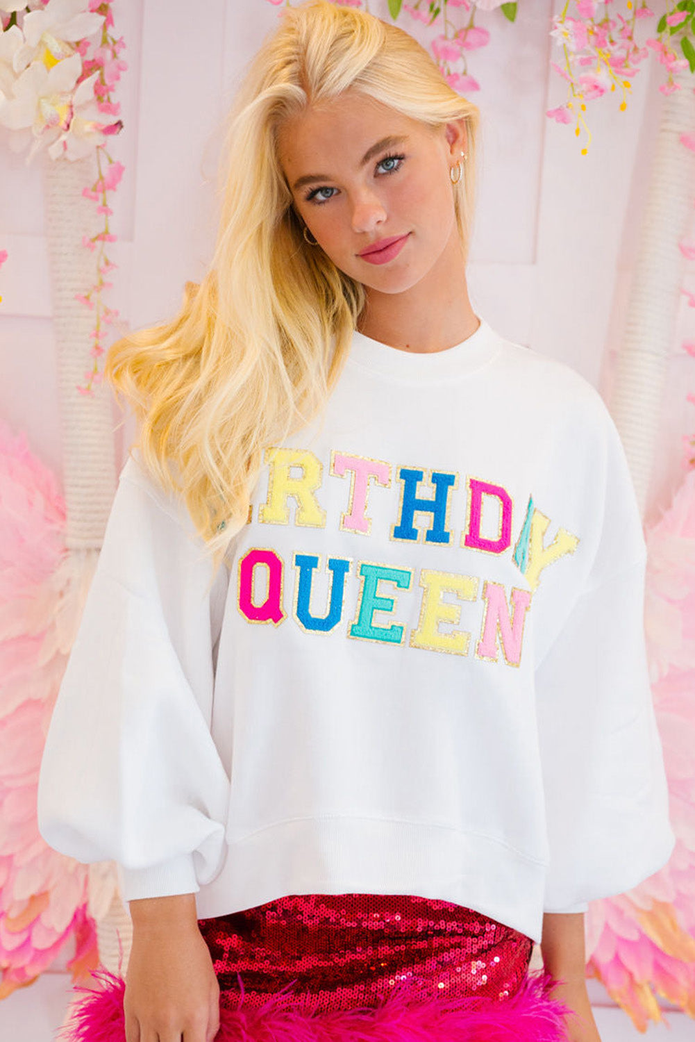 Blouse with the inscription "Birthday Queen" 