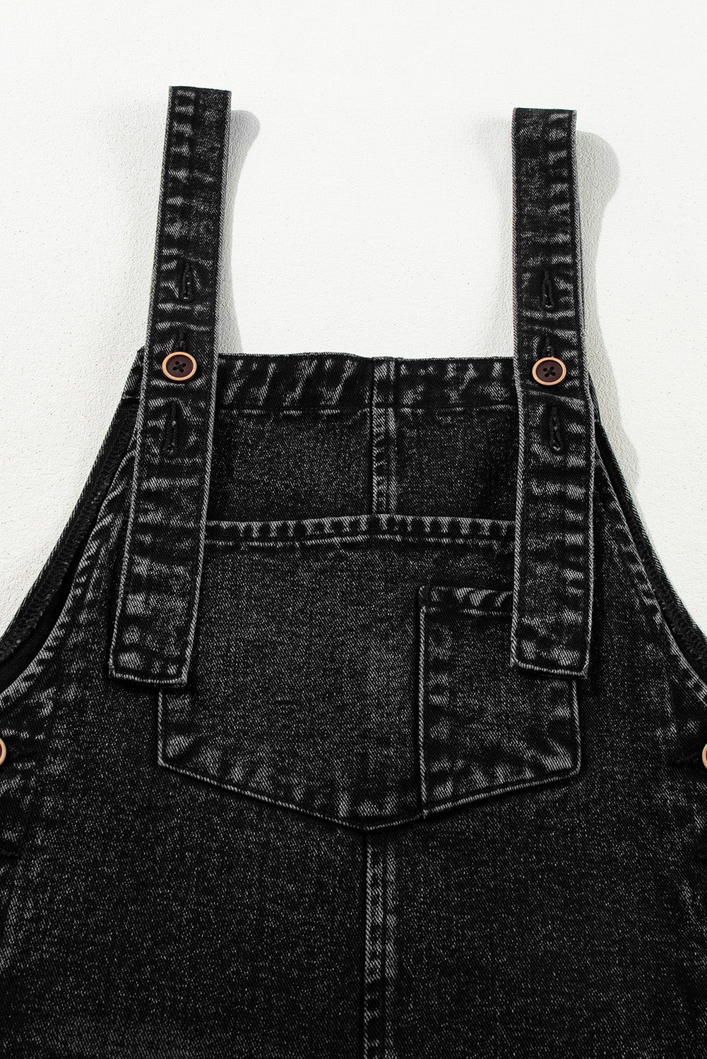 Denim jumpsuit with suspenders 