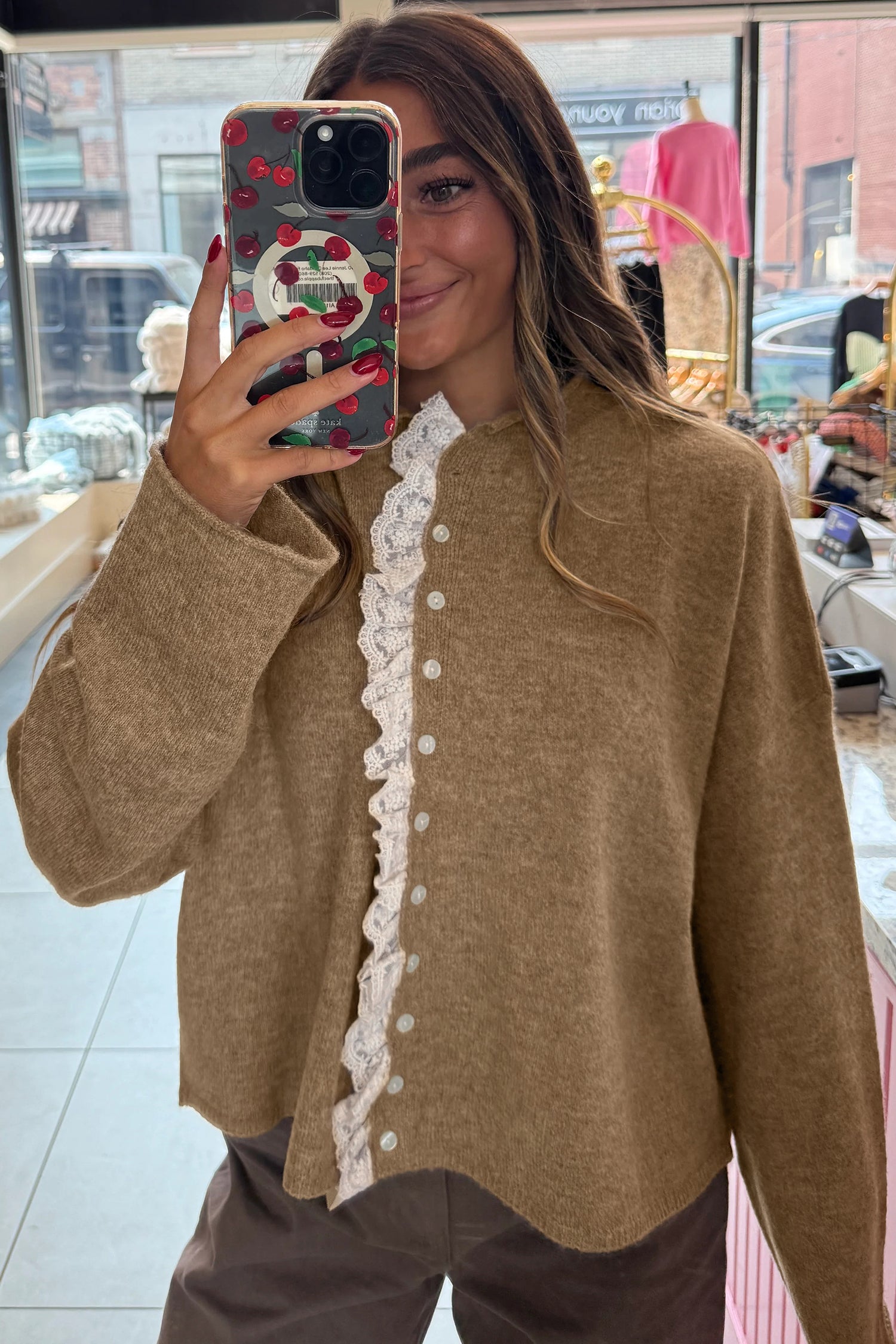 Cardigan with embroidery 