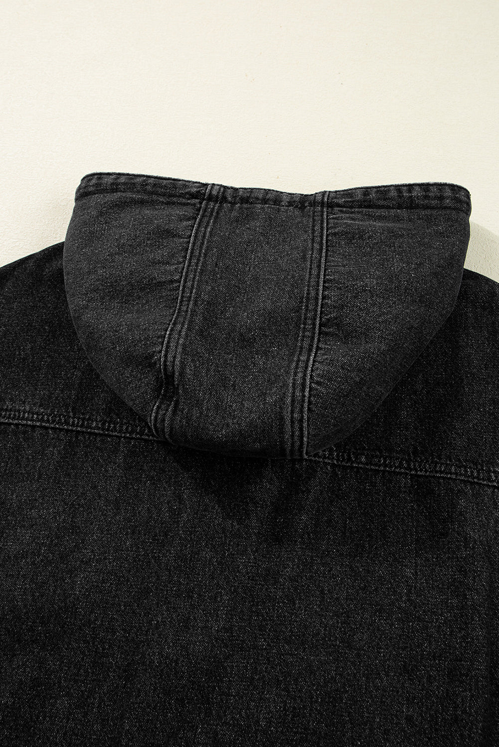 Denim jacket with hood 