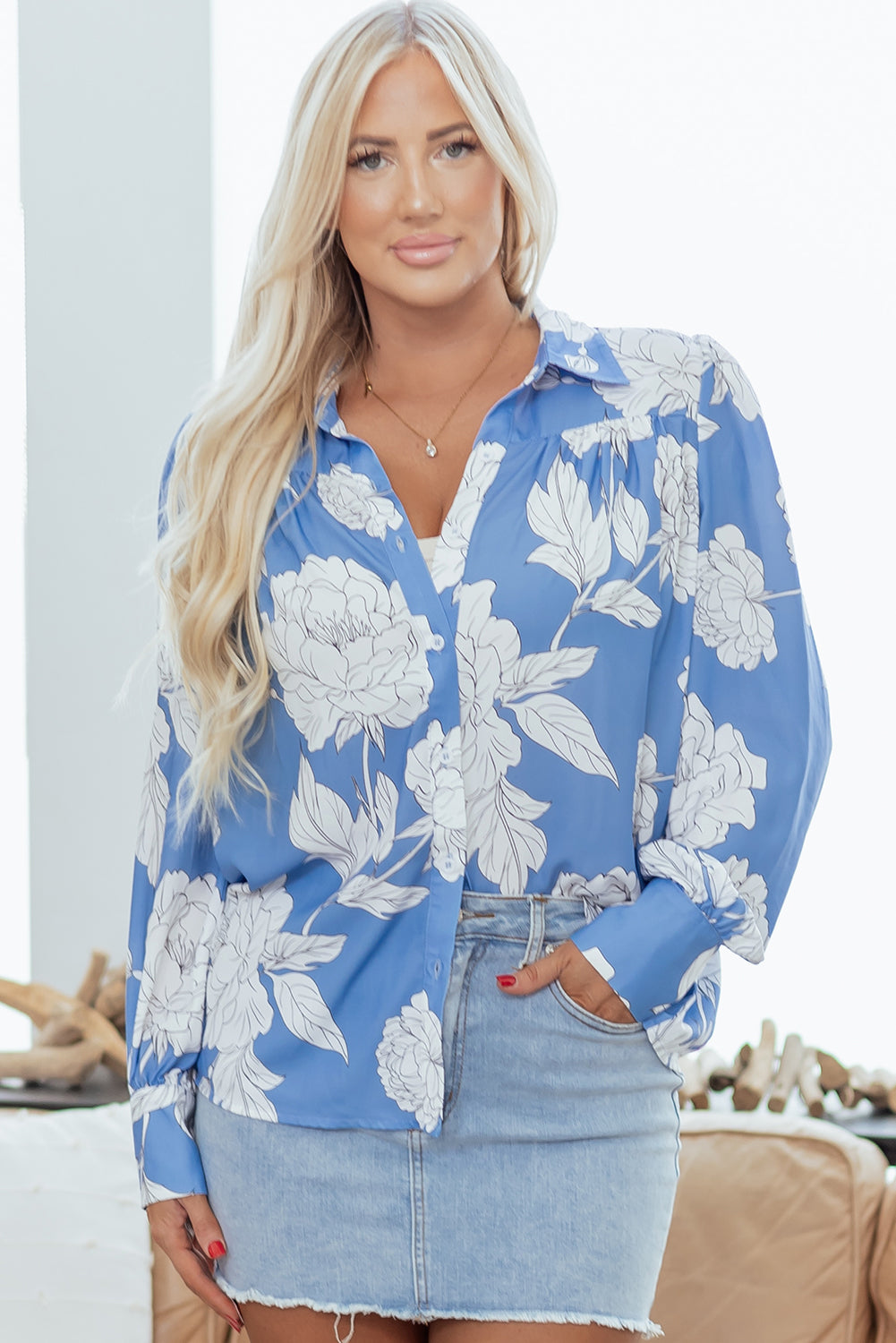 Floral print shirt 