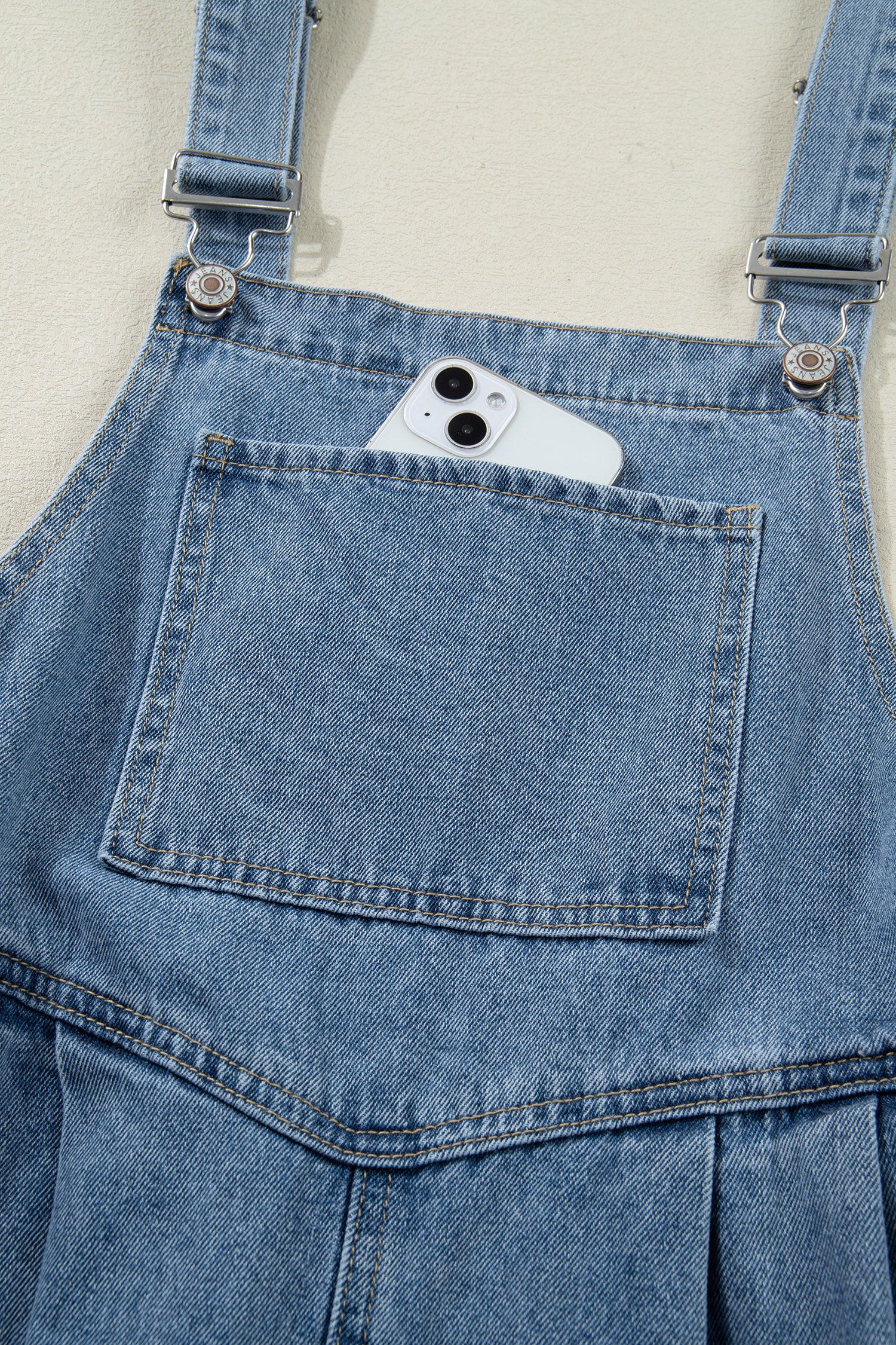 Long denim jumpsuit 