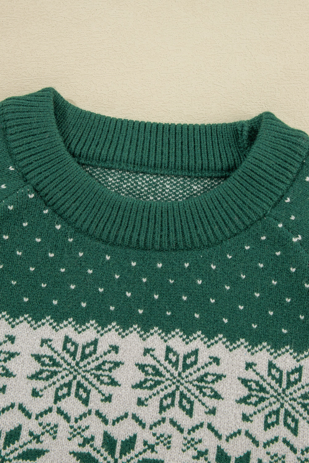 Snowflake print sweater 