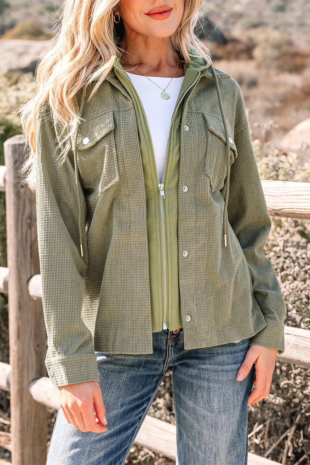 2 in 1 jacket with hood 