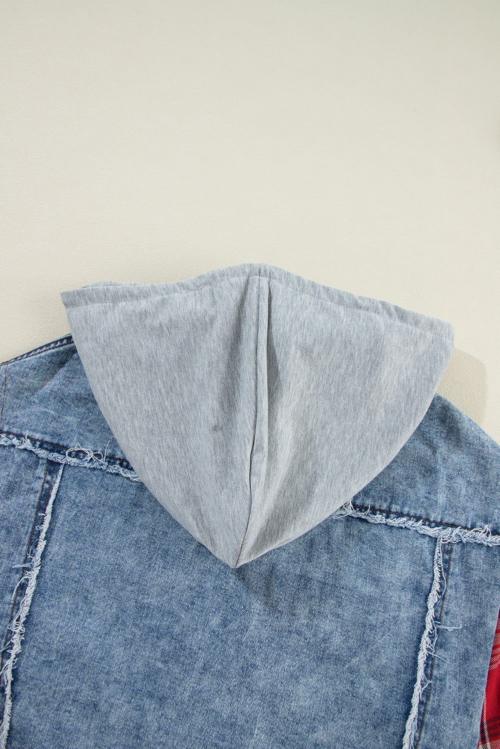 Denim jacket with hood 