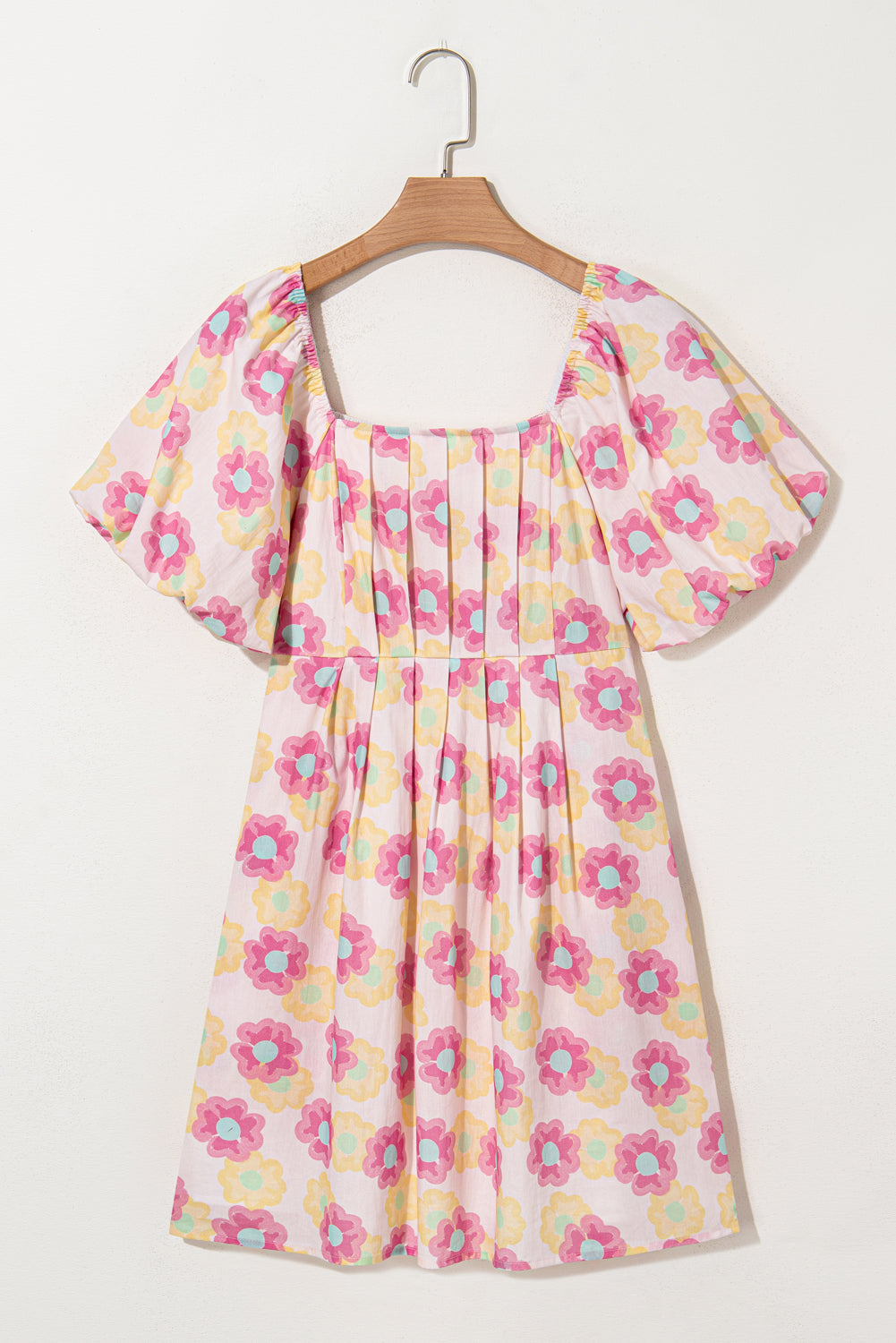 Cotton dress with floral print 