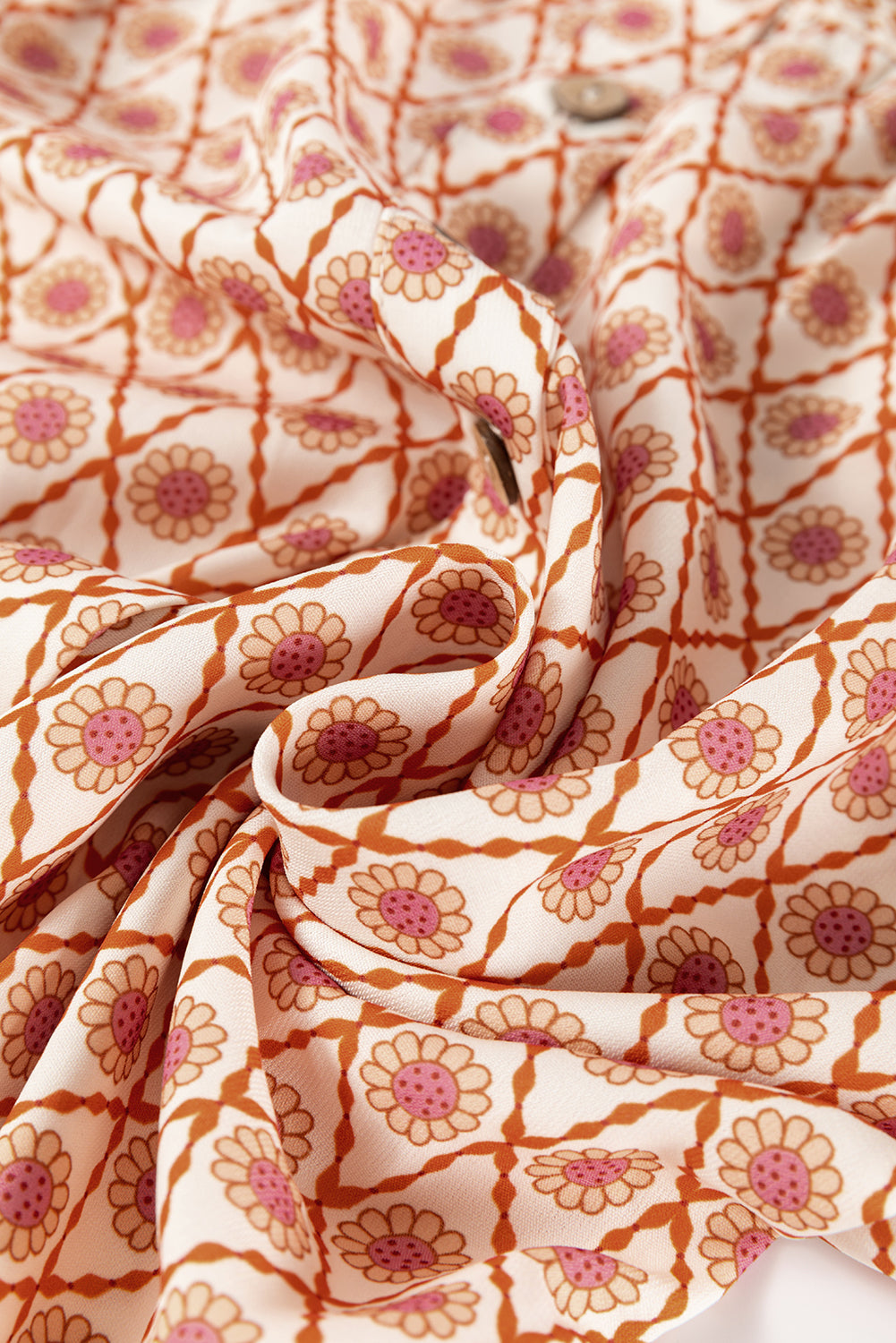 плат с флорален принт