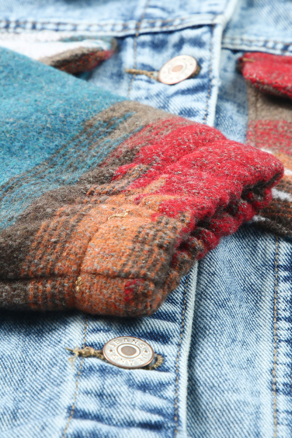 Denim jacket with hood 