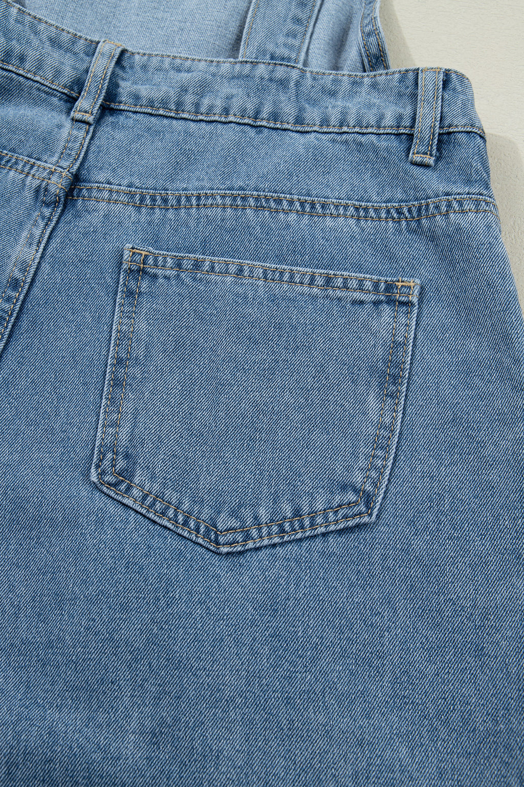 Long denim jumpsuit 