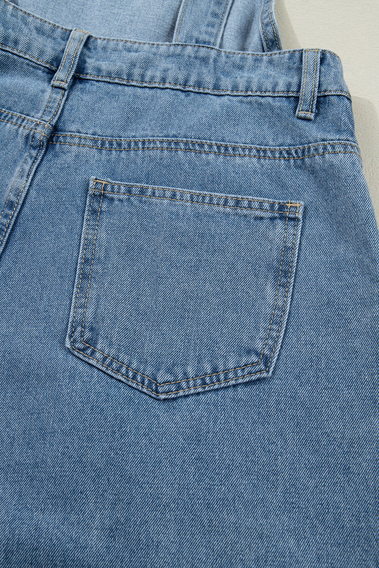 Long denim jumpsuit 