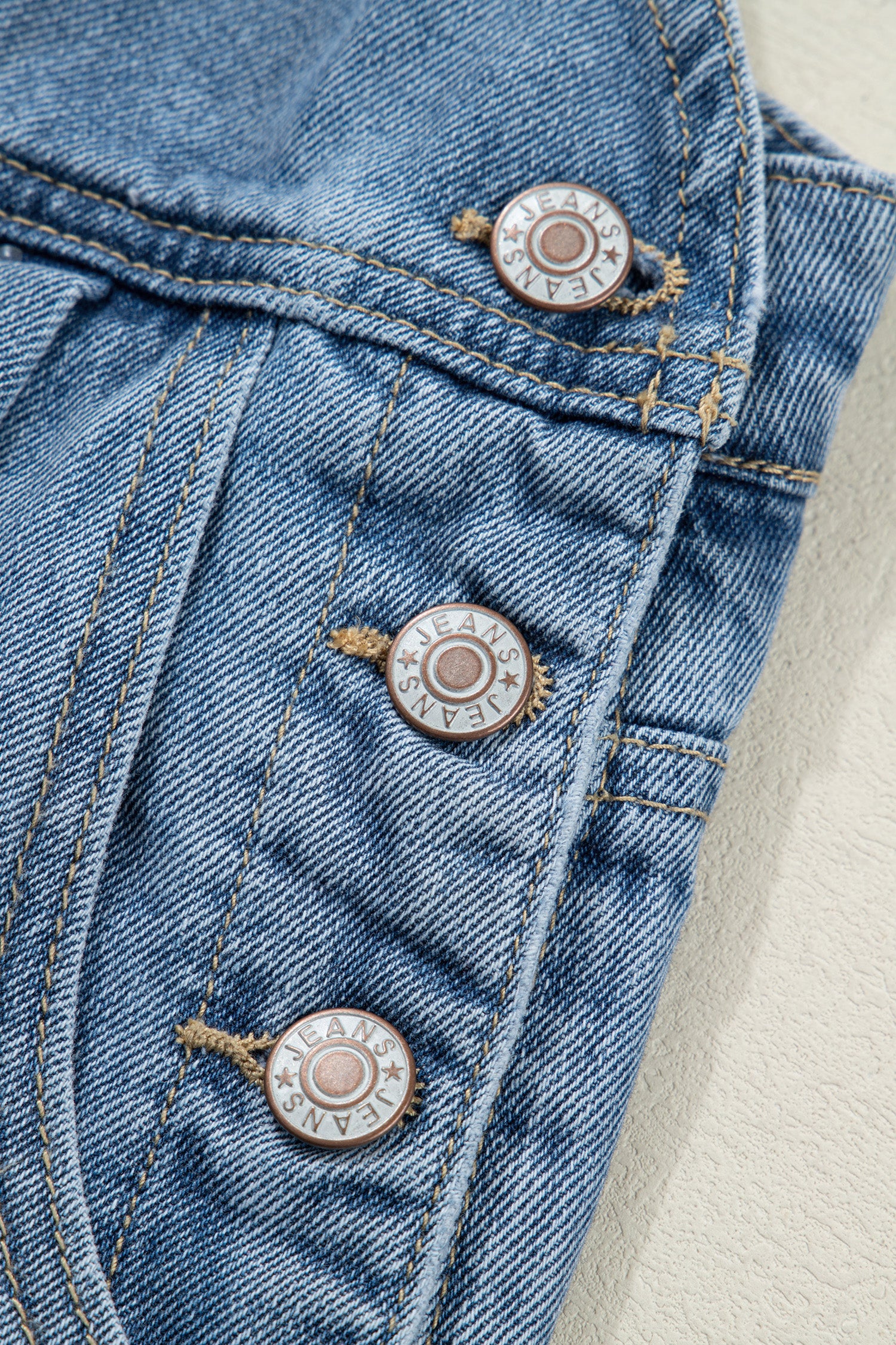 Long denim jumpsuit 