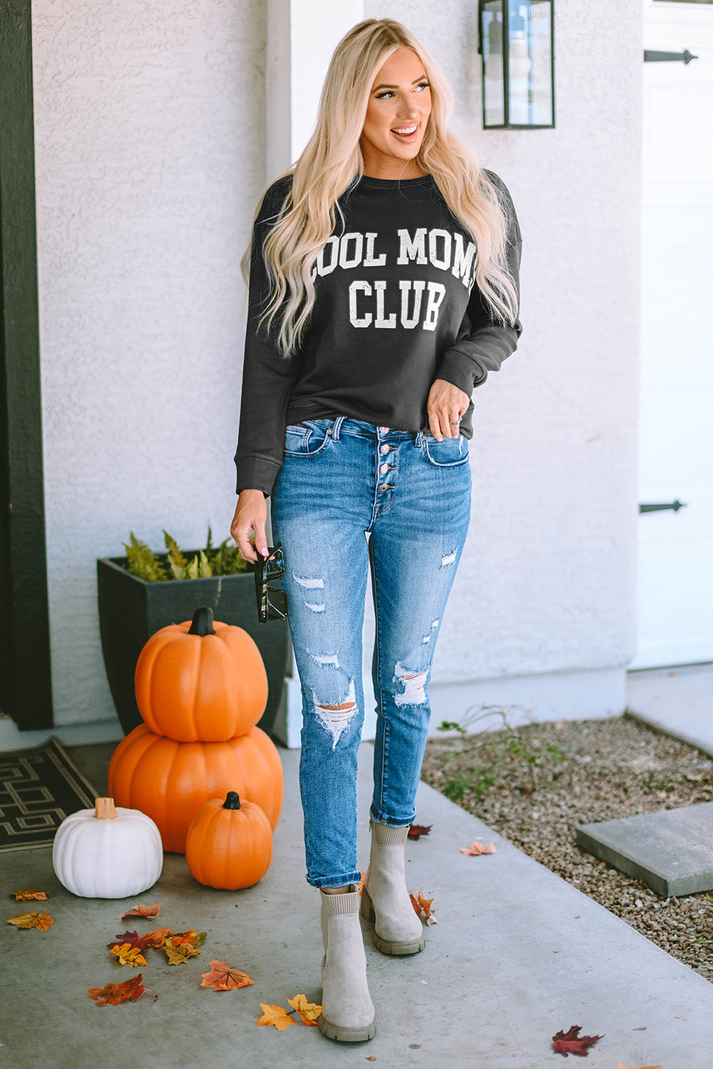Блуза с надпис "Cool Moms Club"