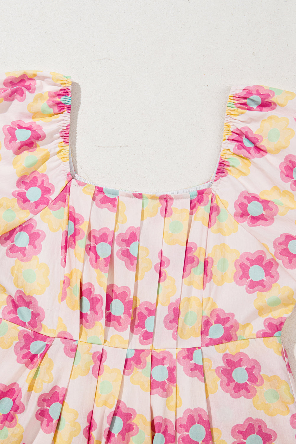 Cotton dress with floral print 