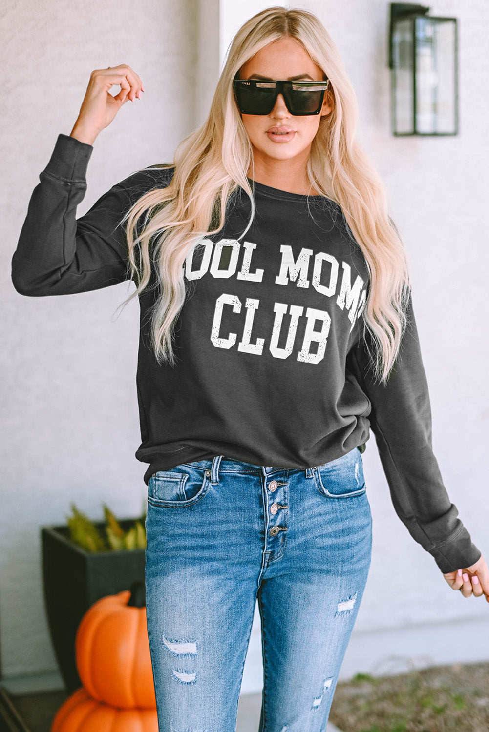 Блуза с надпис "Cool Moms Club"