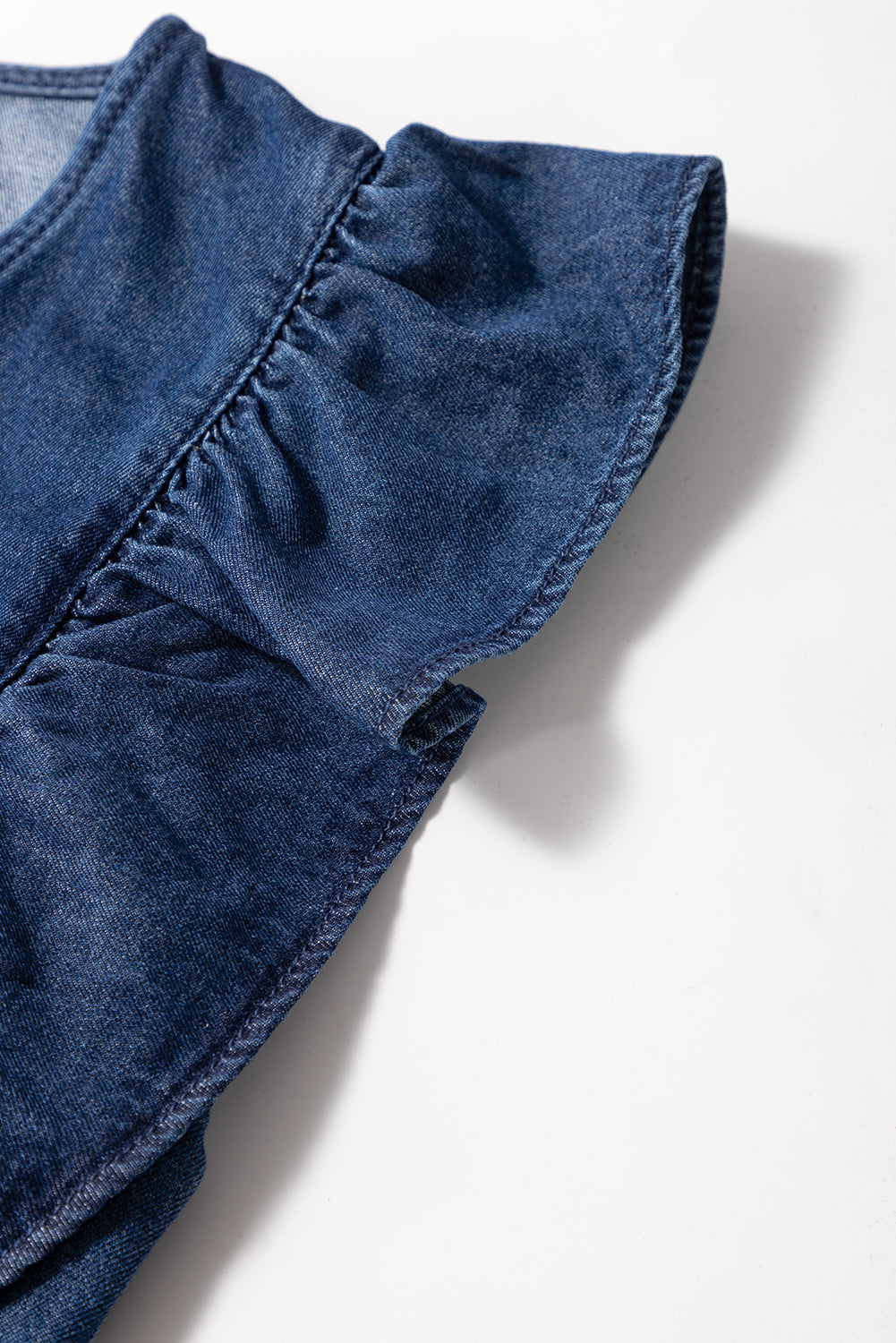 Short denim jumpsuit 