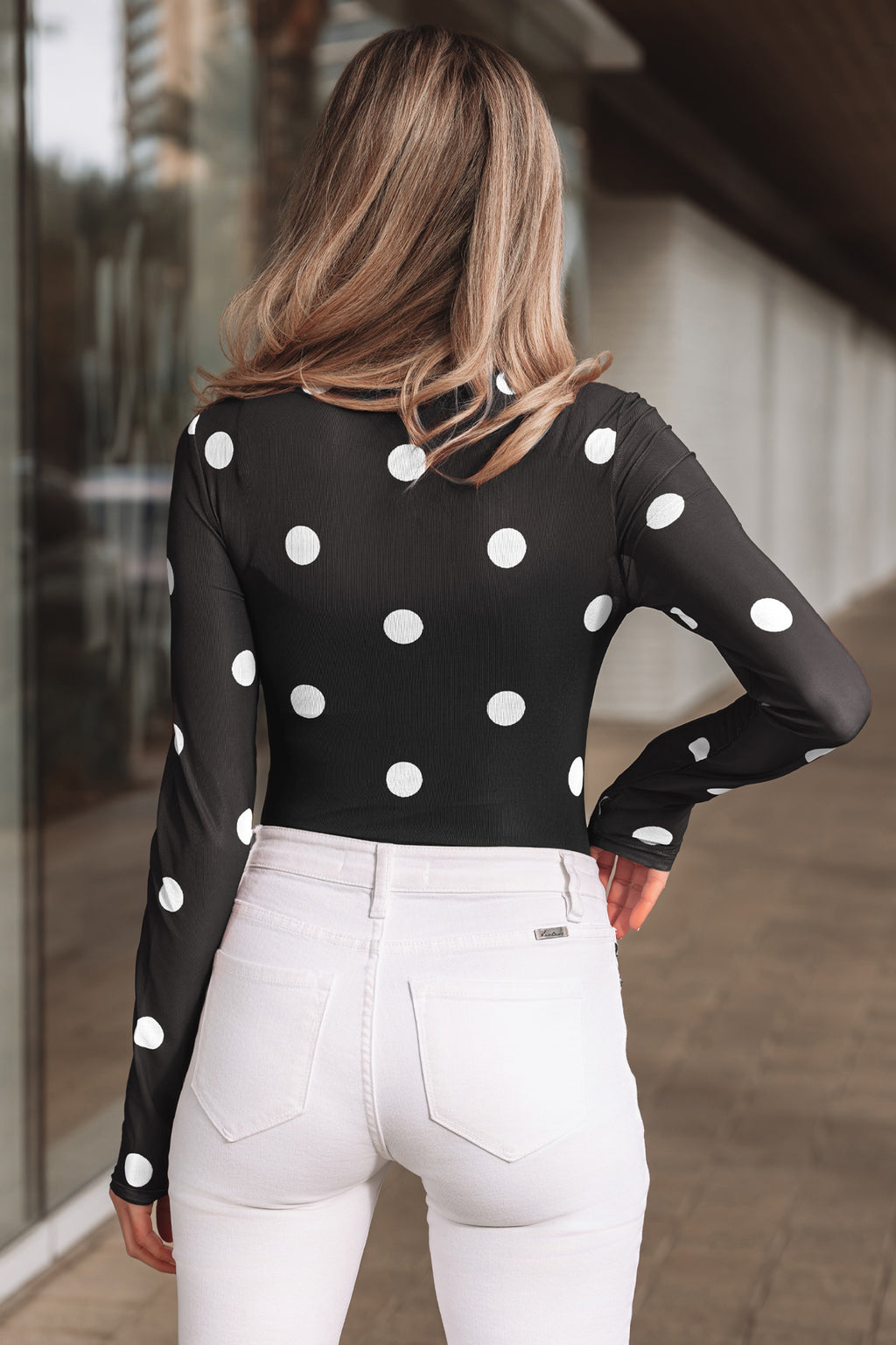 Dot print bodysuit 
