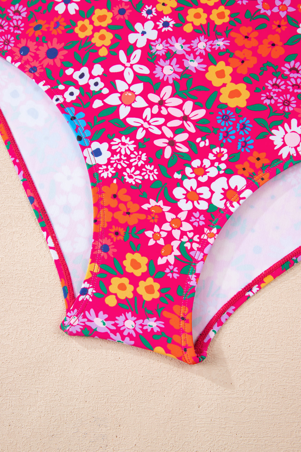 Floral print swim dress 