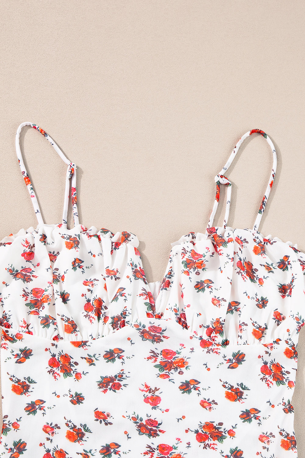 Floral print bodysuit 