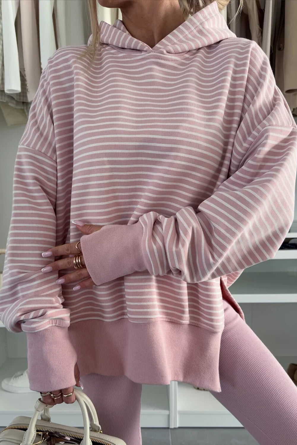 Striped cotton sweatshirt 