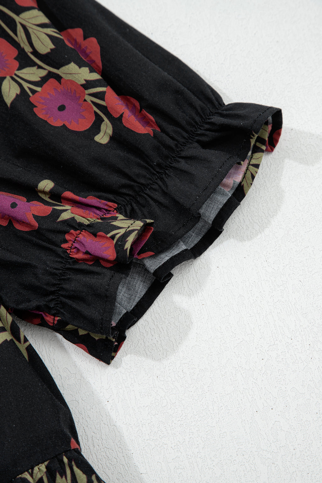 Cotton dress with floral print 