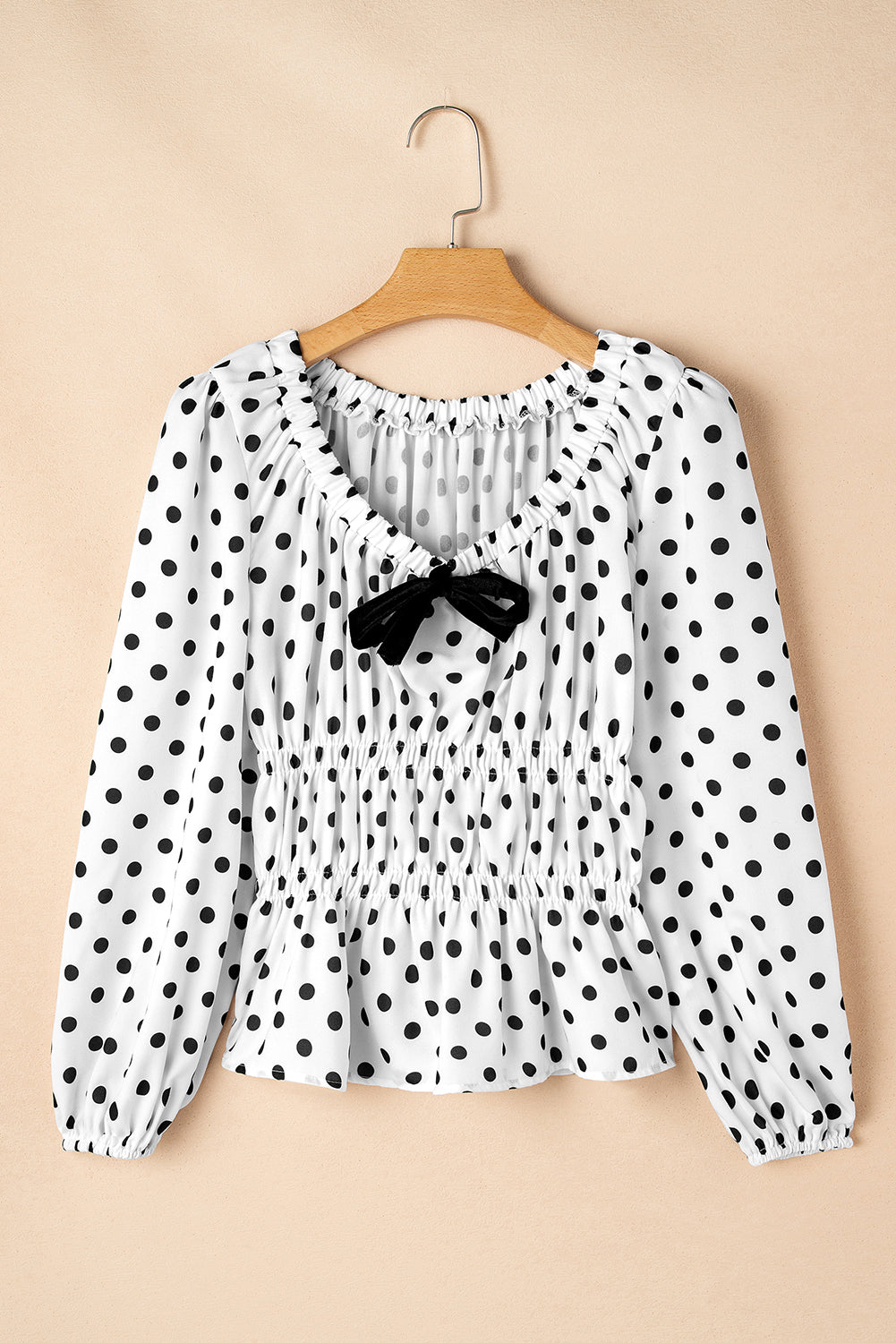 Polka dot print blouse 
