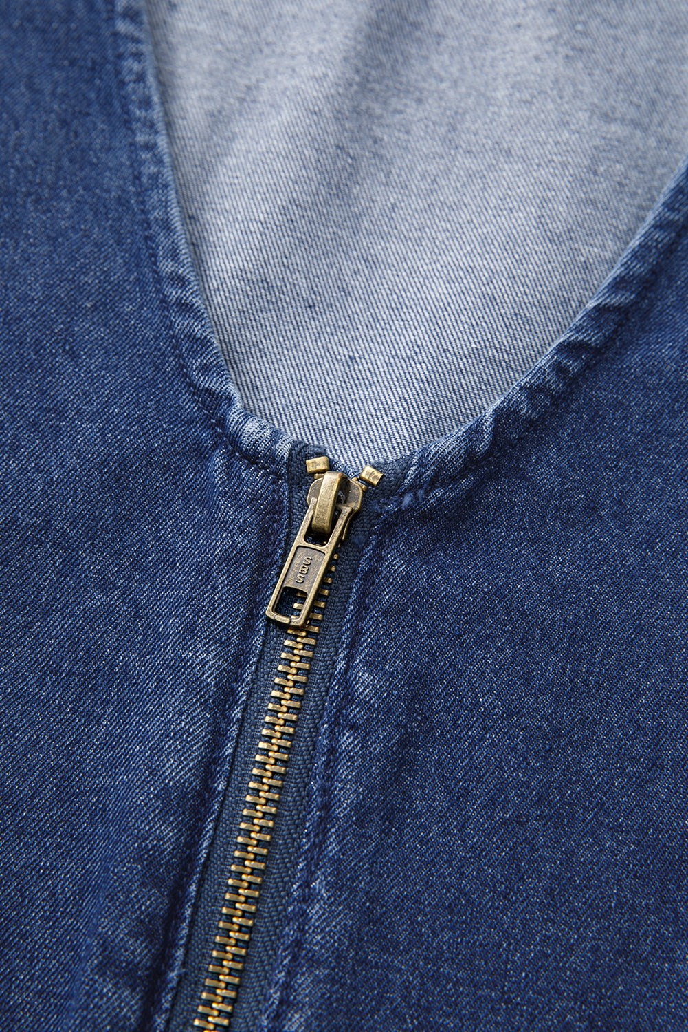 Short denim jumpsuit 