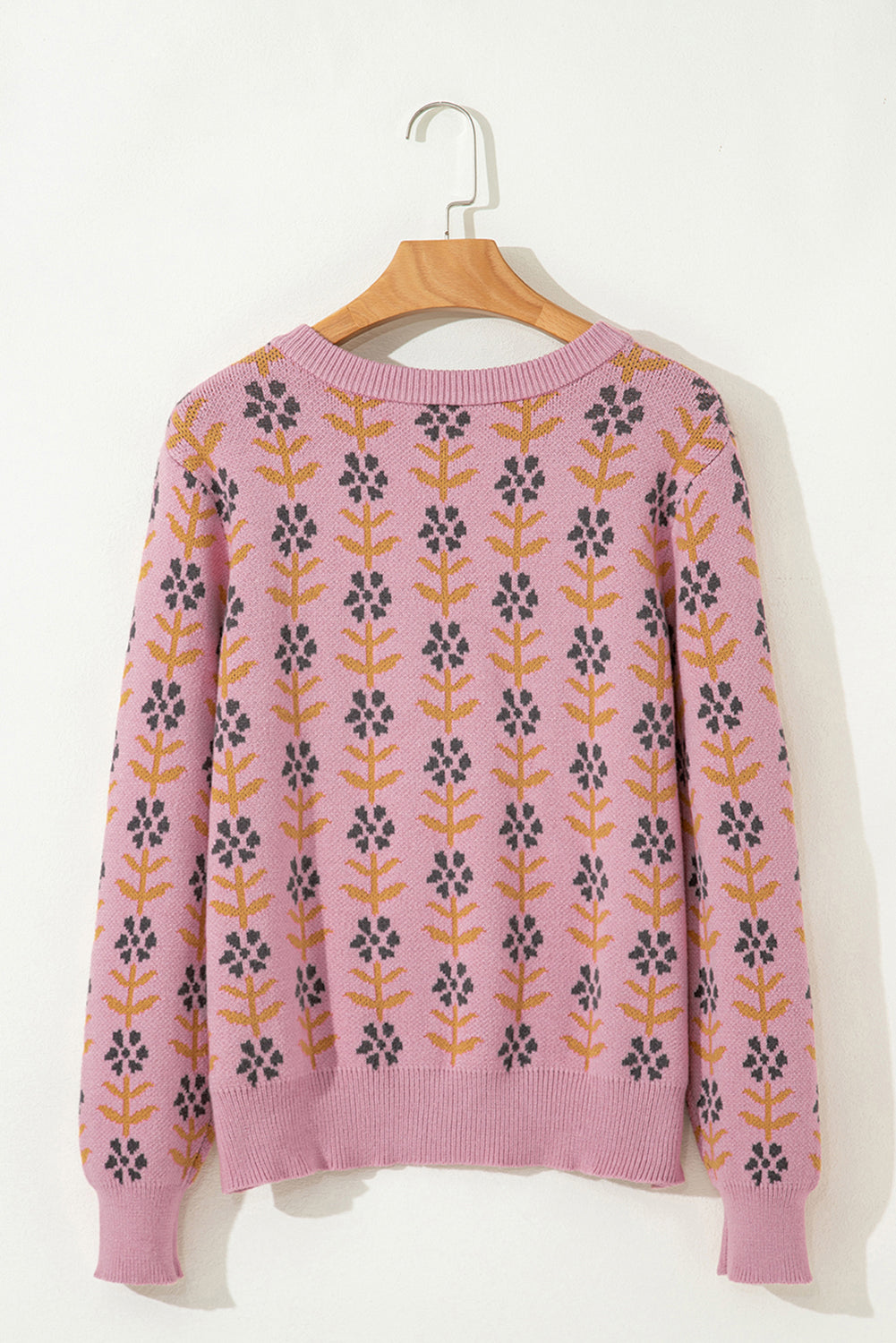 Жилетка с принт на цветя