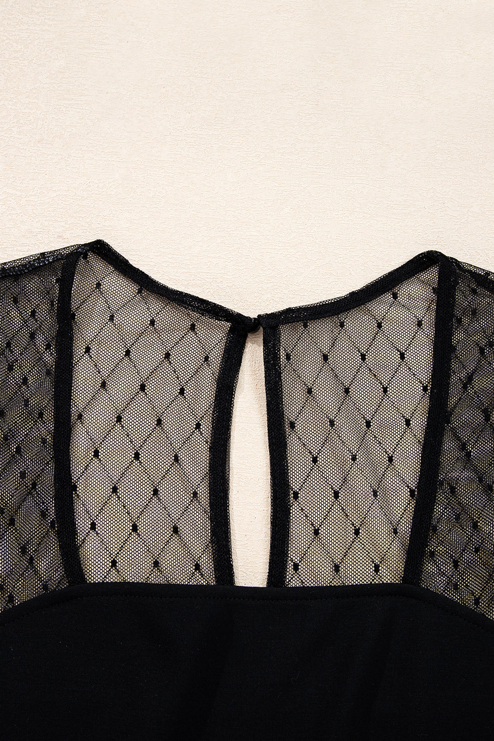 Bodysuit with mesh sleeves 