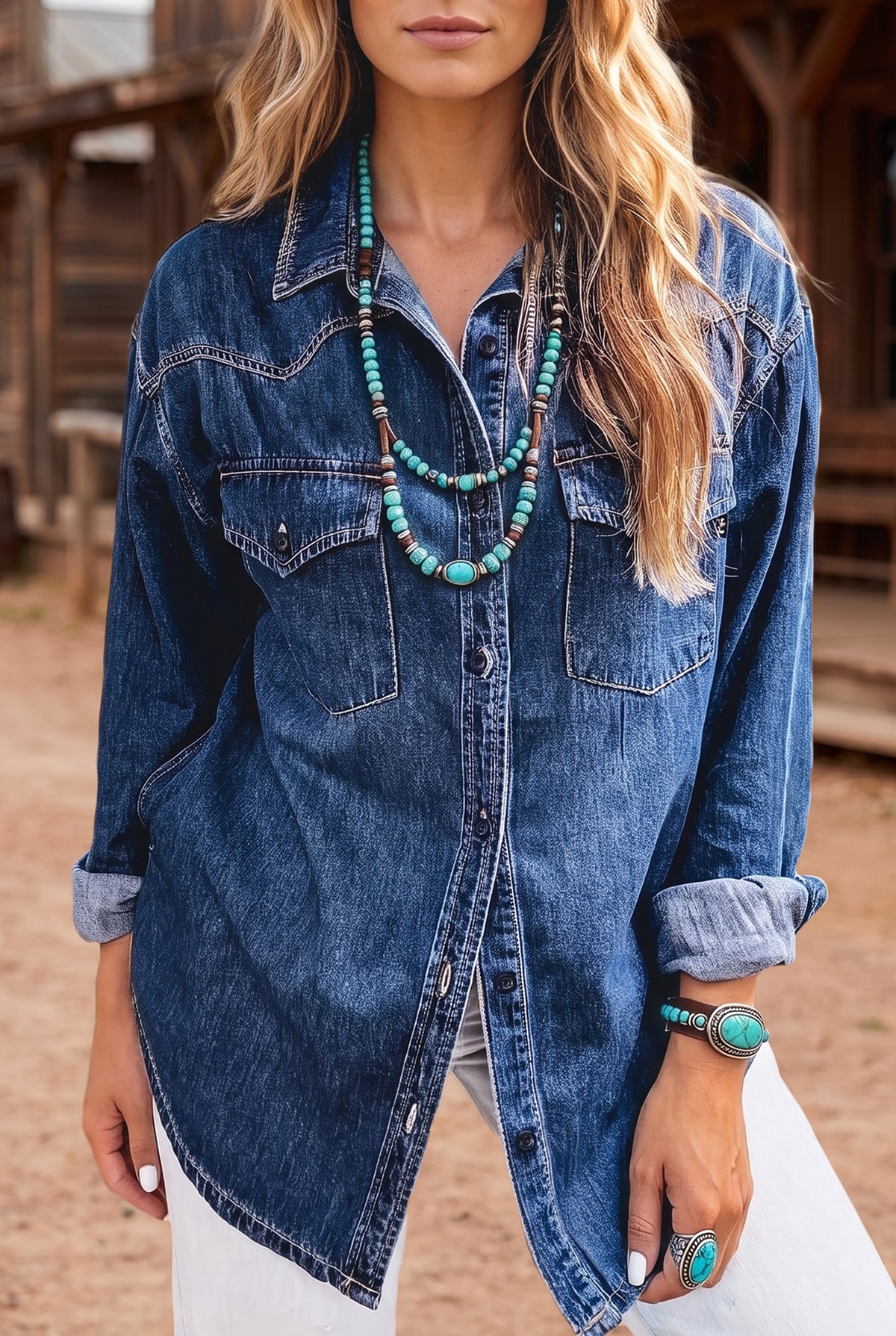 Denim shirt