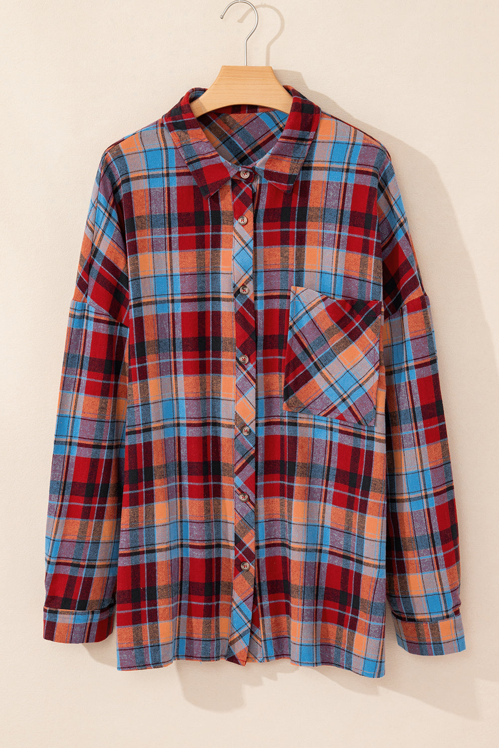 Cotton plaid shirt 