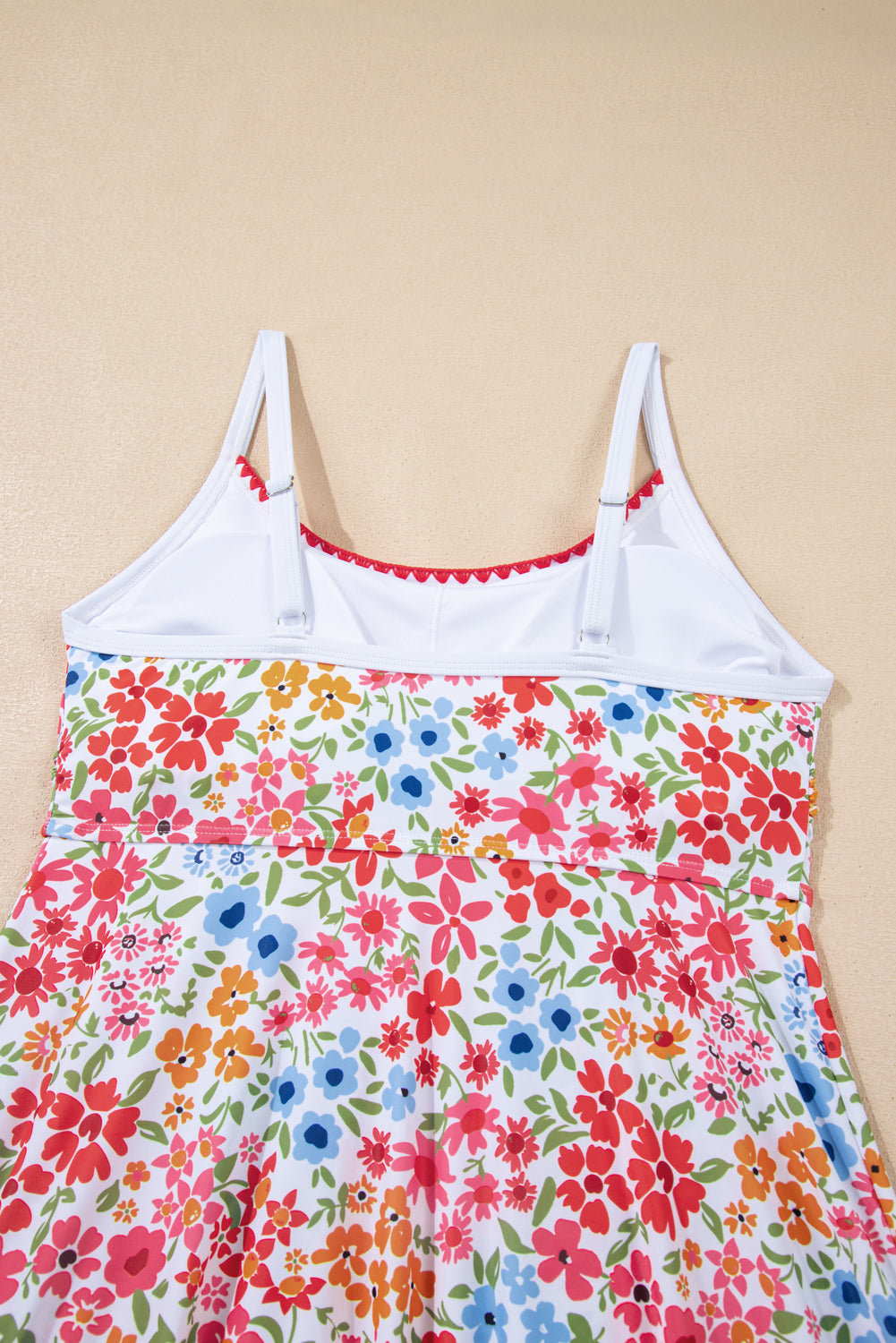 Floral print swim dress 