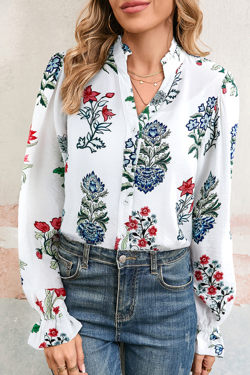 Floral print shirt 