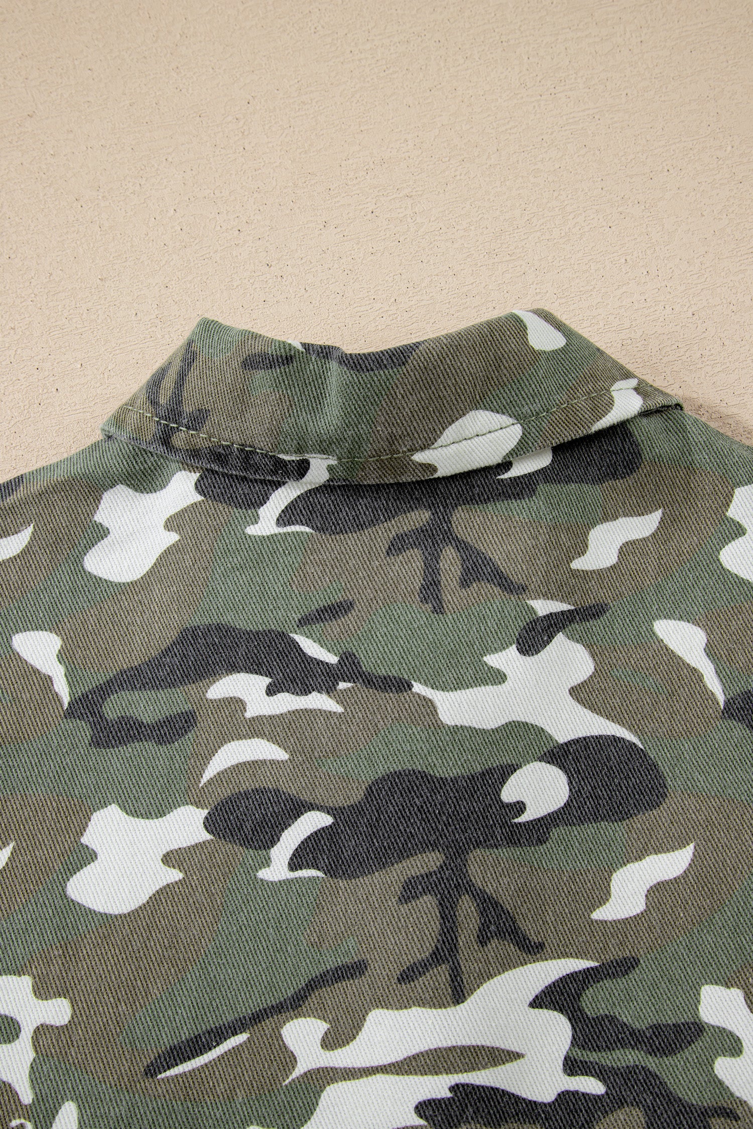 Camouflage print jacket 