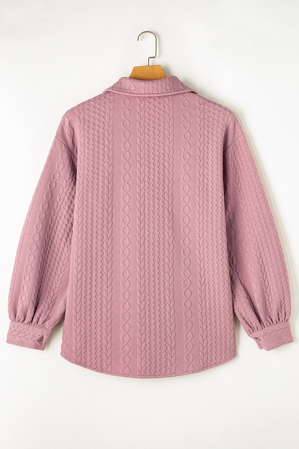 Риза тип яке (shacket) с буфан ръкави